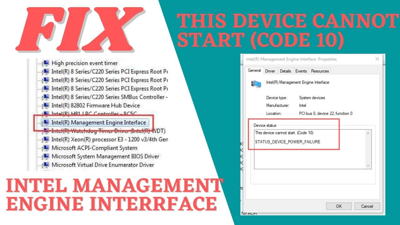 Intel Management Engine Interface Driver Windows 32-bit/64-bit